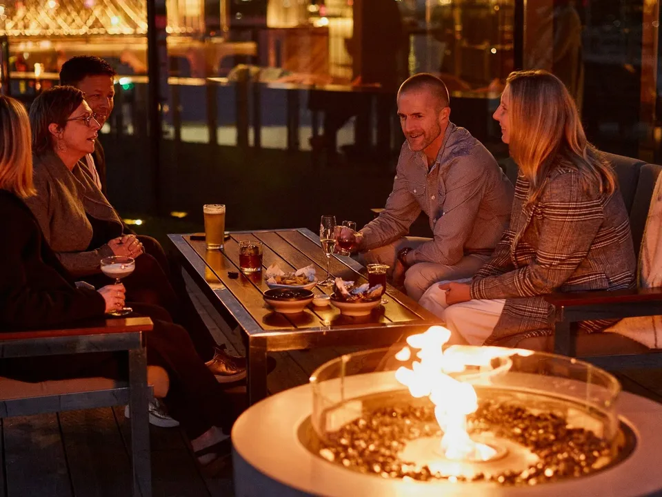 Waterfront cocktails