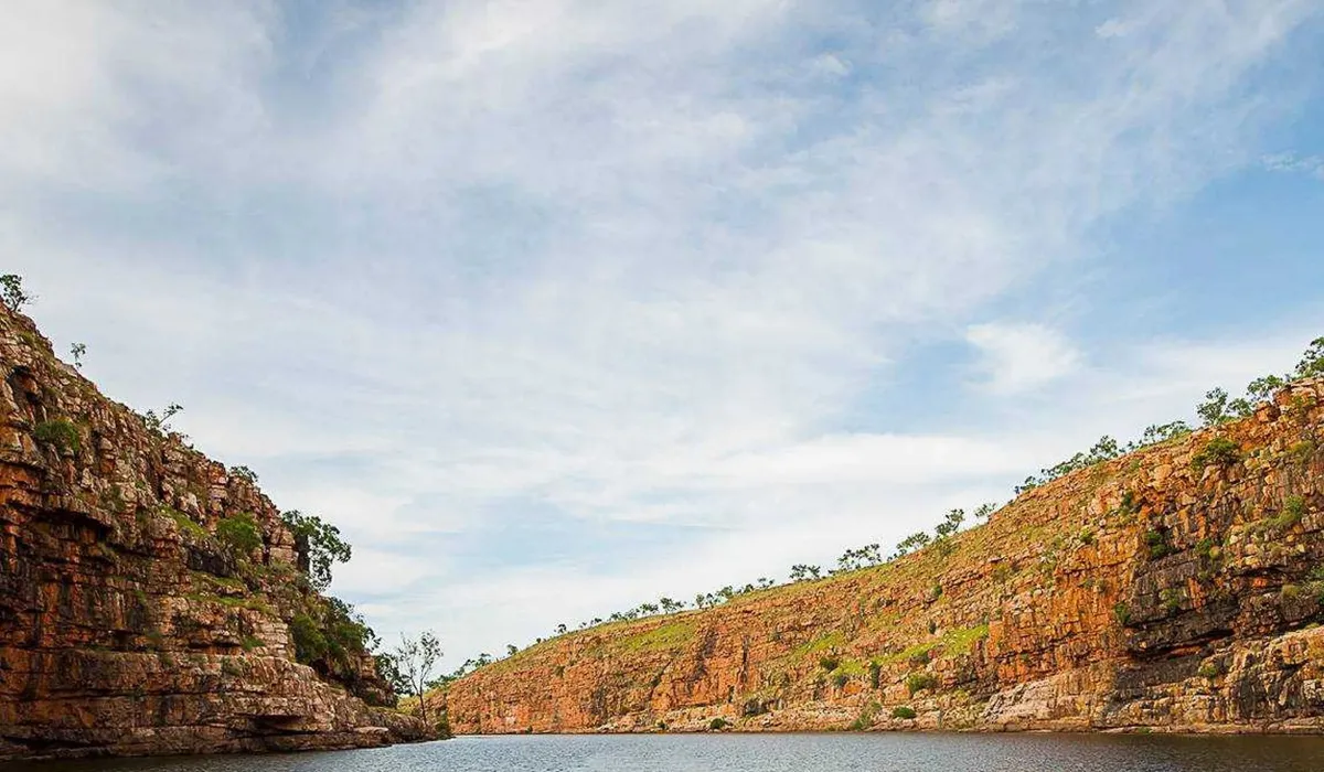 Boat tour on Chamberlain Gorge, El Questro