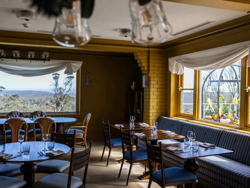 The Fire Kitchen restaurant with views across the Southern Highlands