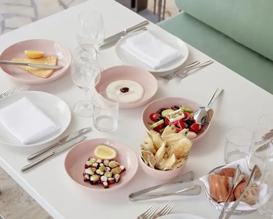 Greek fare at Hellenika, the signature poolside restaurant