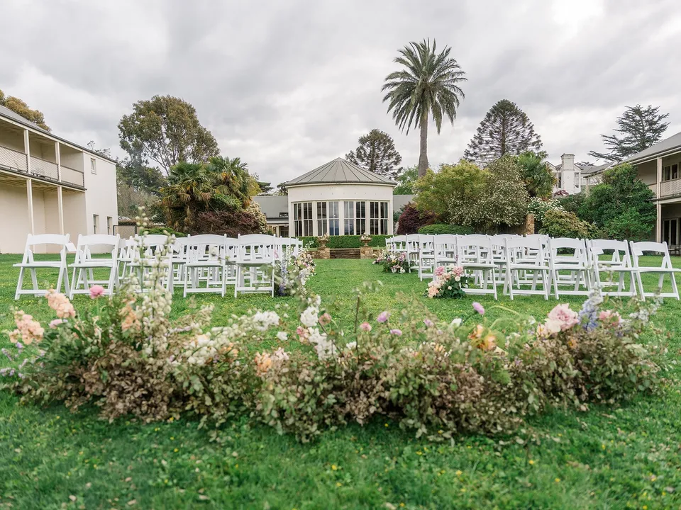 The Chateau Yering estate and heritage gardens