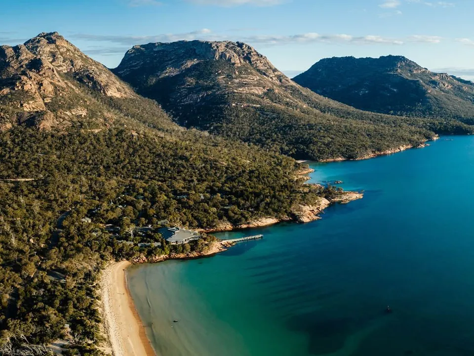 Freycinet Lodge nestled in the national park