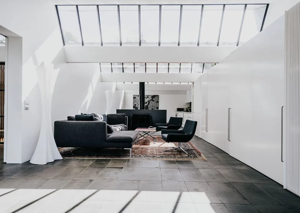 Living space with signature sky windows