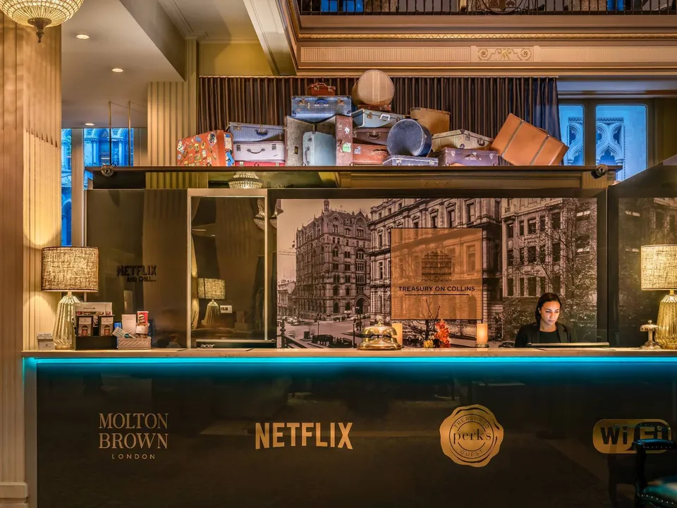 The heritage reception area