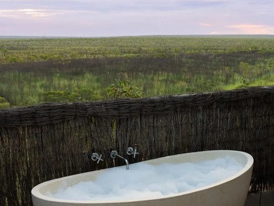 Lap pool overlooking the Kimberley wilderness