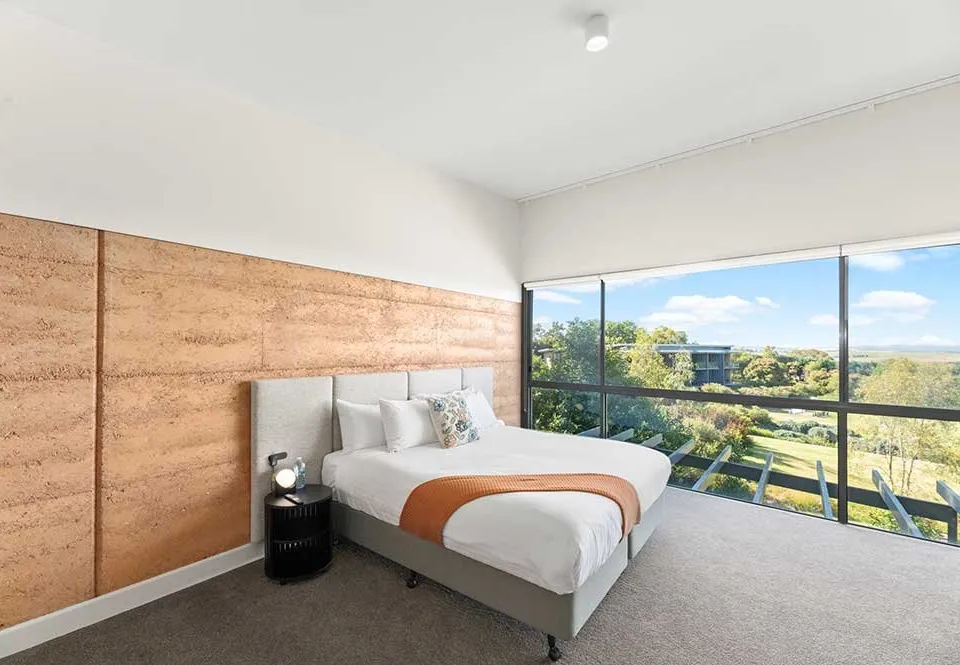 Director's Suite bedroom with valley views