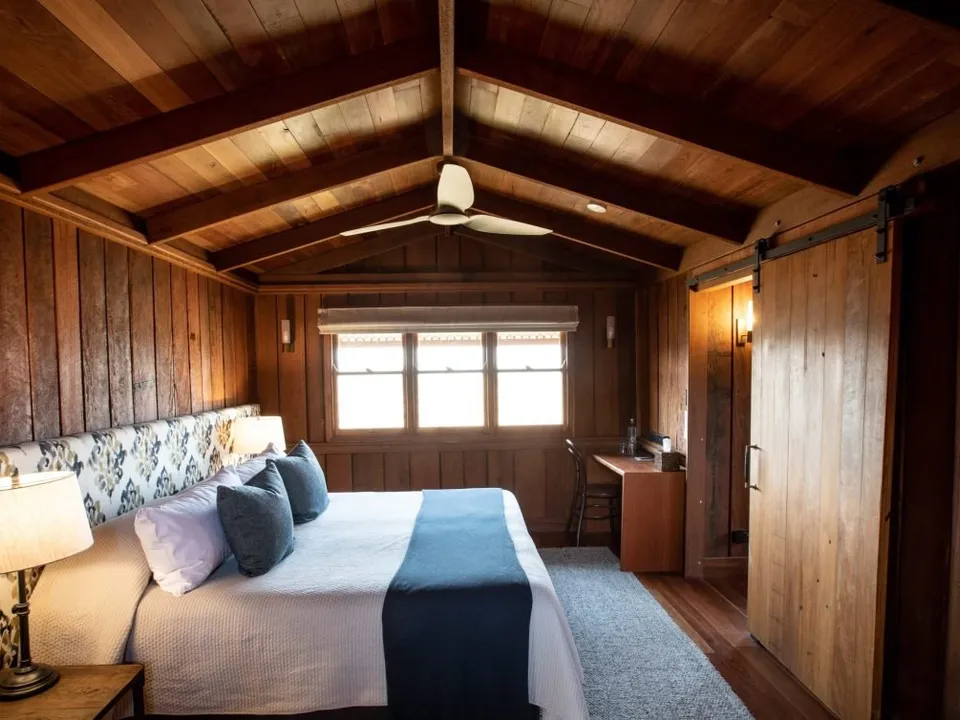 Luxury Cabin with timber-lined interiors