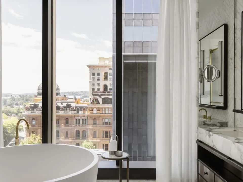 Heritage sandstone facade on Farrer Place