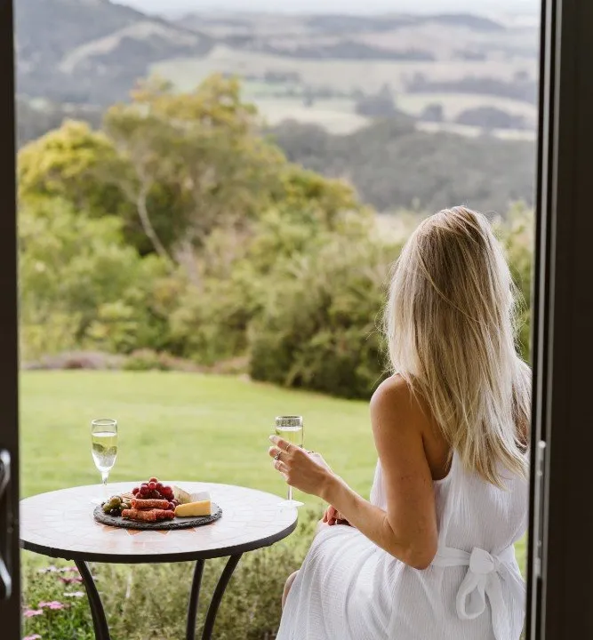 Valley views stretching to the ocean horizon